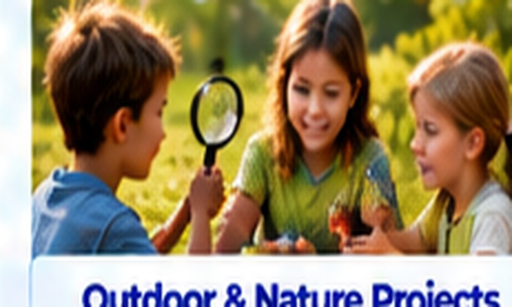 Children exploring nature